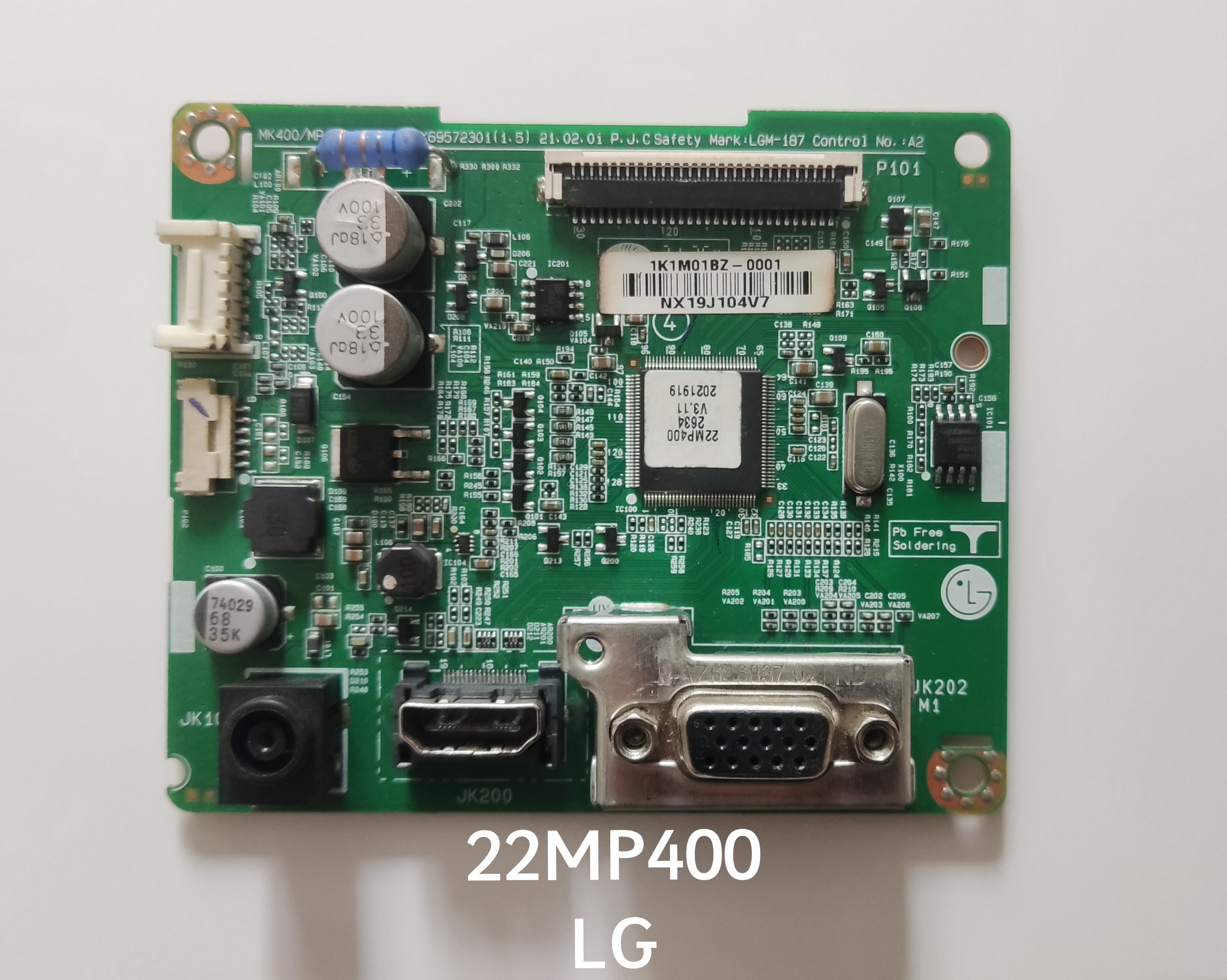 برد کامل مانیتور ال ای دی مدل 22MP400